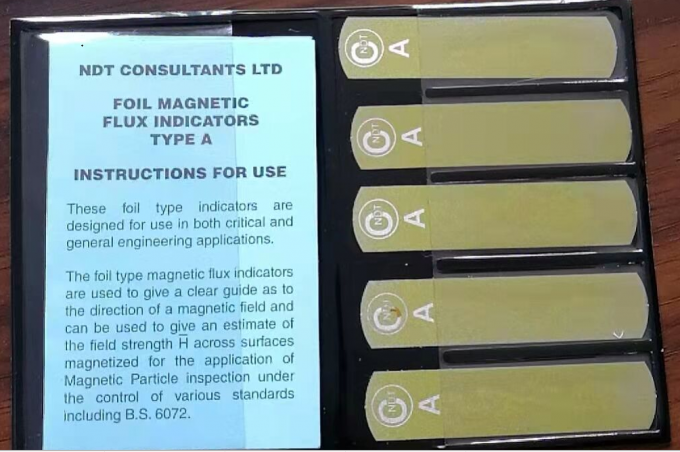NDT شريط تدفق مغناطيسي مطلي من النوع G Burmah-Castrol 5 شريطات للوصول إلى عيب الكشف عن الجسيمات المغناطيسية 2