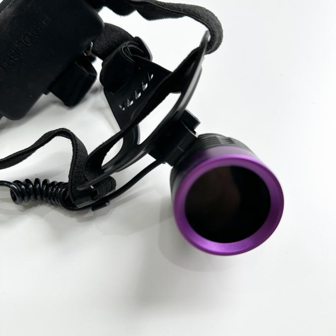 المصباح الأمامي للجسيمات المغناطيسية الفلوريسنتية UV DG-3101S مع طول موجة ذروة من 365-370nm و 2pcs من 18650 بطارية الليثيوم 1