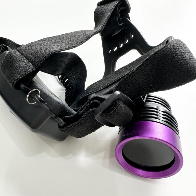 المصباح الأمامي للجسيمات المغناطيسية الفلوريسنتية UV DG-3101S مع طول موجة ذروة من 365-370nm و 2pcs من 18650 بطارية الليثيوم 5