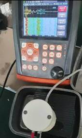 جهاز اختبار الموجات فوق الصوتية المحمول HFD-810 بتردد 400 ميجاهرتز مع تصدير تقارير PDF عبر البلوتوث وكاشف فحص الطبقات المقاومة للماء