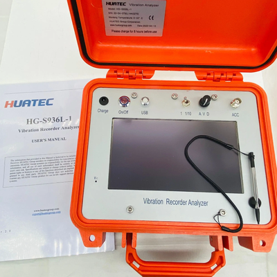 جهاز HG-S936L-1 محمول لتسجيل بيانات الاهتزاز 1Hz-200Hz جهاز اختبار الاهتزاز القناة الواحدة