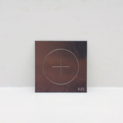 CX-430 MPI قطعة اختبار العيوب الاصطناعية مع العيوب الدائرية والعابرة