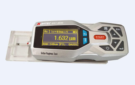 جهاز SRT-6600 المحمول المحمول لقياس خشونة السطح 160μm نطاق 14 معايير خشونة شاشة OLED معدات قياس خشونة الغلاف المعدني