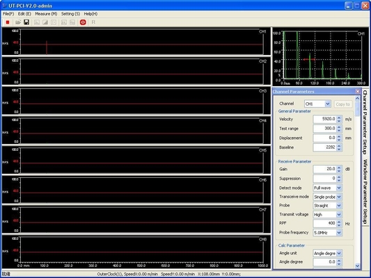 32 قناة Ndt اختبار حساسية فائض ≥65db القرار ≥36db