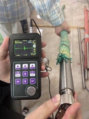 شاشة OLED ملونة مقياس سمك الموجات فوق الصوتية A&B Live Scan Single & Dual Element Probe