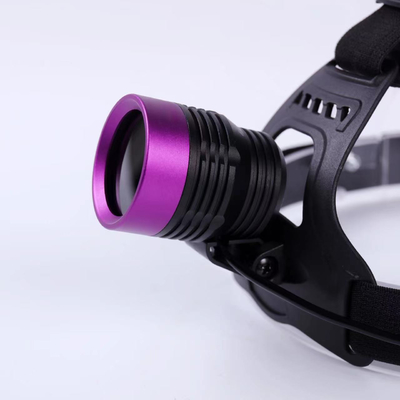 DG-3101S حجم النخيل 90 درجة صعودًا وهبوطًا قابلة للتعديل UV 365nm LED Black Light Headlamp