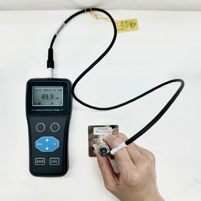 مقياس سمك الطلاء TG-6105 الأساسي لمسبار FM لطلاء الزنك في شرائط الحديد المجلفن