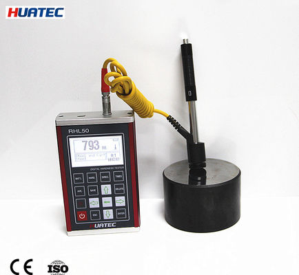 RHL50 LCD Leeb Hardness Tester مقياس صلابة رقمية قابلة لإعادة الشحن للقطعة المعدنية