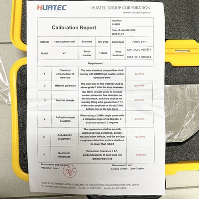 IIW V-1 CS SS AL مواد UT وحدات المعايرة NDT أداة