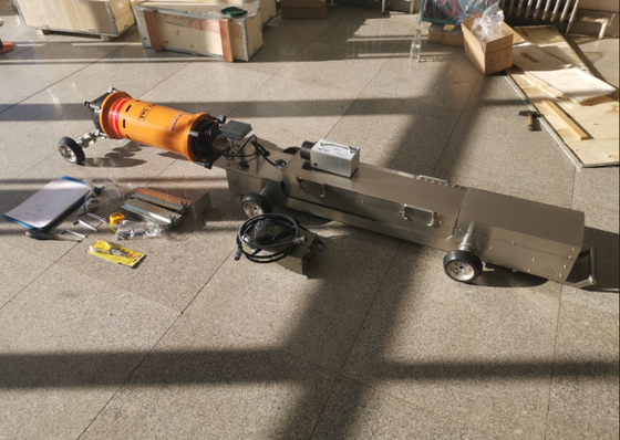HUATEC X Ray Pipe Crawler Machine قطر الأنابيب الكشف عن النطاق Dia 400-1100mm