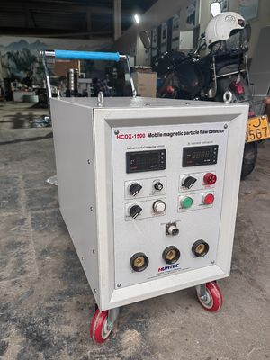 HCDX-1500 AC/HWDC كاشف عيوب الجسيمات المغناطيسية إزالة المغناطيسية تلقائية آلة اختبار المغناطيسية NDT المحمولة
