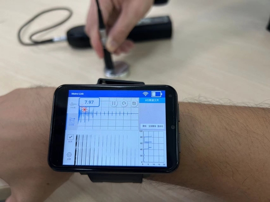 TG-14+ A Scan B Scan وضع APP EMAT مقياس سمك بالموجات فوق الصوتية الكهرومغناطيسية مع شاشة LCD ملونة