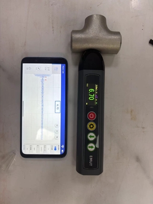 TG-14+ A Scan B Scan وضع APP EMAT مقياس سمك بالموجات فوق الصوتية الكهرومغناطيسية مع شاشة LCD ملونة