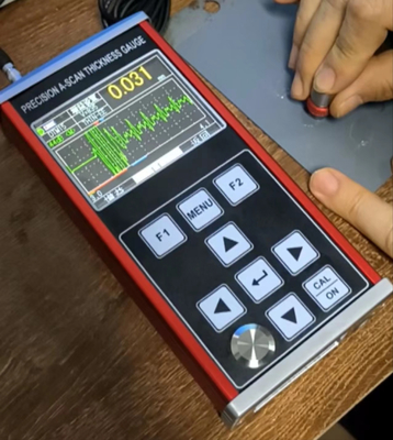 TG-6200 العرض الرقمي المحمول A / B المسح غير المعدني مقياس سمك الطلاء بالموجات فوق الصوتية