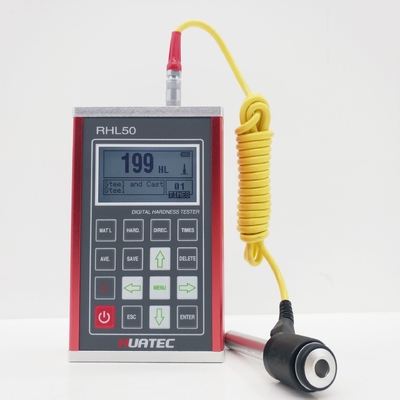 اختبار صلابة ليب المحمول مع عرض LCD RHL50 عالي الدقة مع دقة ± 6HLD و Rmin 50mm Min.