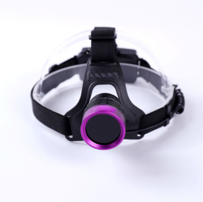 40 × 38 ملم الطول الموجي القصوى مصباح UV قابل للتعديل لارتداء الرأس والخوذة