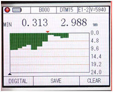 TG-5710 A/B Scan 0.100-1800mm Big range Ultrasonic Thickness Gauge