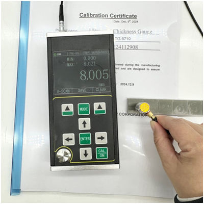 TG-5710 أداة اختبار سمك المعدات المتنقلة A-Scan B-Scan الموجات فوق الصوتية مقياس سمك المعدات المعدنية البلاستيكية