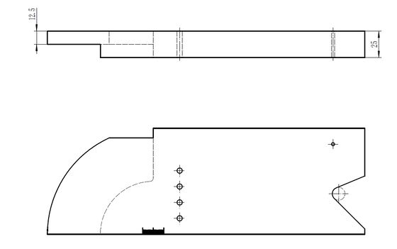 معايرة قطر PAUT IIW بلوك ISO 19675 متري