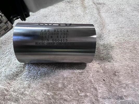 مجموعة المسافة والحجم السطحي من 10 كتلة معايرة ثقب أساس مسطح