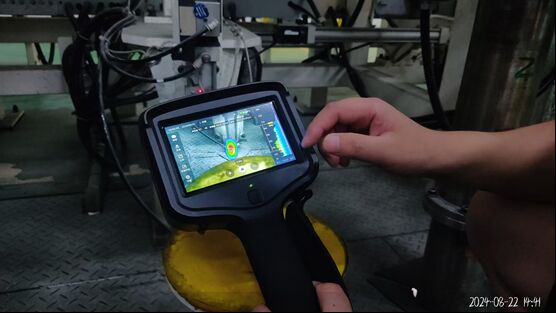 كاميرا التصوير الصوتي المحمولة HFD-V100 جهاز الكشف عن التسرب بالموجات فوق الصوتية لتسرب الغاز والتفريغ الجزئي