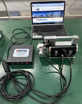 اختبار MRT الحبل المغناطيسي حبال الأسلاك الفولاذية عيب HRD-100 جهاز الكشف عن العيوب