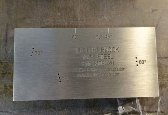 كتلة معايرة بالموجات فوق الصوتية AWS D1.1/D1.1M-2015 RC Resolution للمحولات ذات الحزمة الزاوية