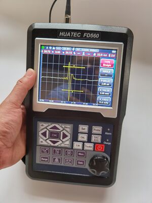 HUATEC FD560 كاشف عيوب رقمي محمول بالموجات فوق الصوتية بحساسية 120dB وحماية IP65 لاختبار NDT