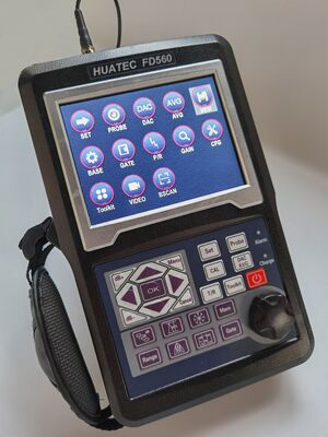 HUATEC FD560 كاشف عيوب رقمي محمول بالموجات فوق الصوتية بحساسية 120dB وحماية IP65 لاختبار NDT