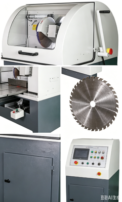 HC-350A آلة قطع عينات معدنية عمودية Φ110mm Max Cutting 4KW تبريد الماء معدات قطع العينات