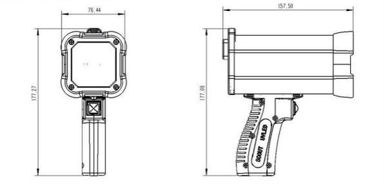 المزدوج AC DC Ndt المعدات المحمولة LED مصباح الأشعة فوق البنفسجية DG4020